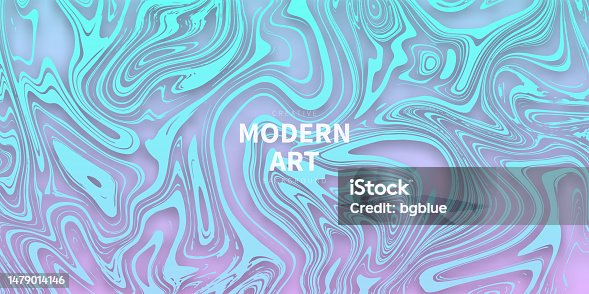 istock Liquid background with Blue gradient - Trendy design 1479014146