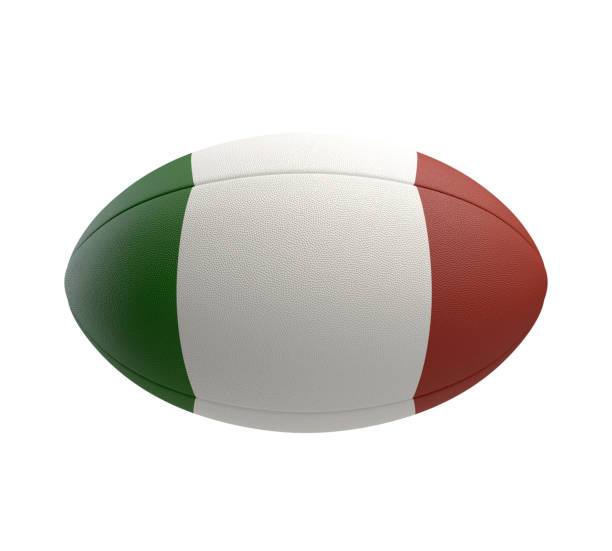 istock Rugby Ball And Italy Flag Design 1479016753