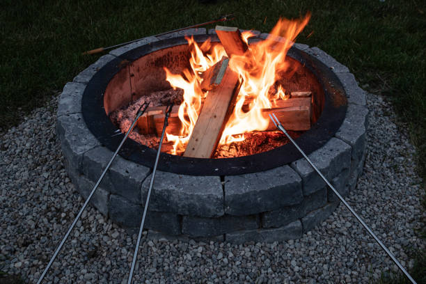istock Closeup of the fire pit outdoors 1479020272
