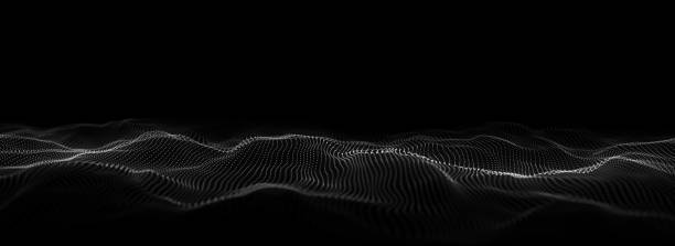 istock Wave with motion dots. Abstract digital background. Concept connection big data. Futuristic technology backdrop. 3D rendering. 1479028969