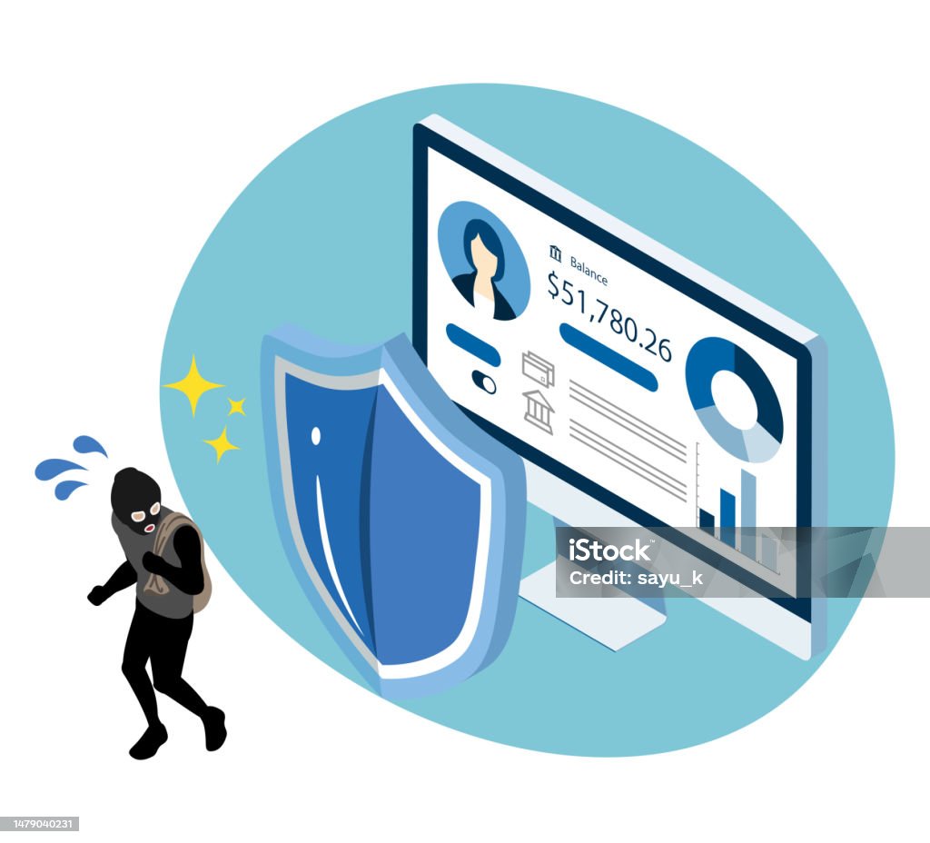 Block Machine Hacker The Hacker Blocked From Online Banking Desktop Computer Internet ...