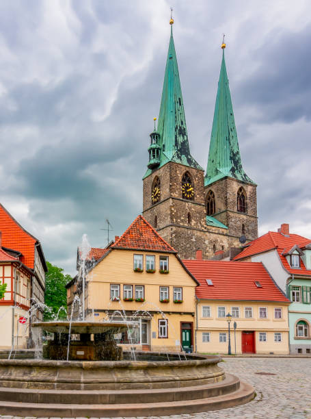 istock Fountain on square of Quedlinburg, Germany 1479046690