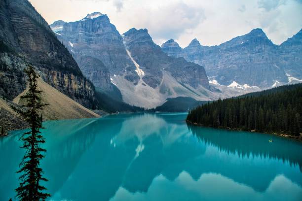 istock Moraine Lake in the summer 1479058655