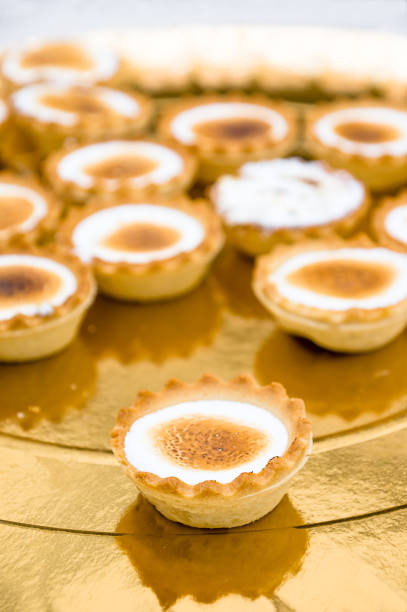 istock Selective focus of lemon tarts with meringue served in a buffet 1479058685