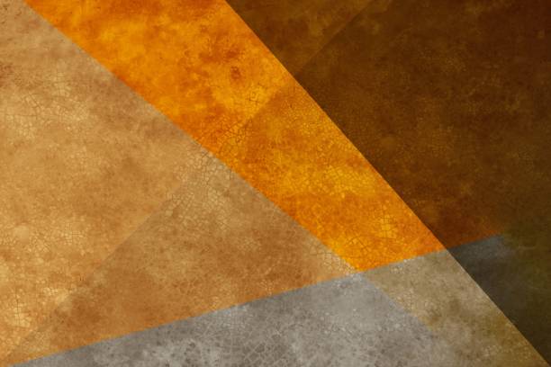Brown orange gray abstract background. Geometric shape. Mosaic. Lines, triangles. Modern. Cubism pattren. Dark and light shade brown orange gray abstract background. Geometric shape. Mosaic. Diagonal lines, triangles. Toned old cracked concrete surface texture. Colorful. Mix. Modern. Like cubism pattren. burnt orange paint stock pictures, royalty-free photos & images