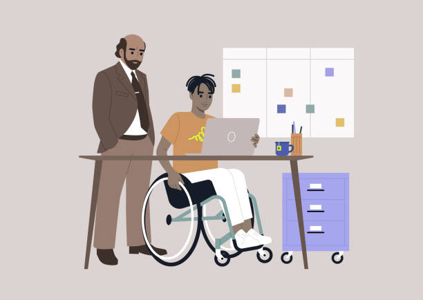 istock Inclusive workspace environment, A senior manager supervising an intern in the office 1479060920