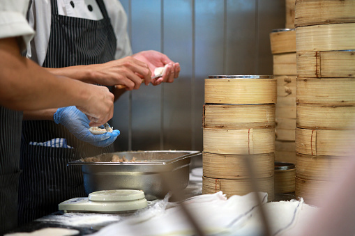 Xiaolongbao refers to a type of small Chinese steamed bun traditionally prepared in a xiaolong, a small bamboo steaming basket, hence the name.