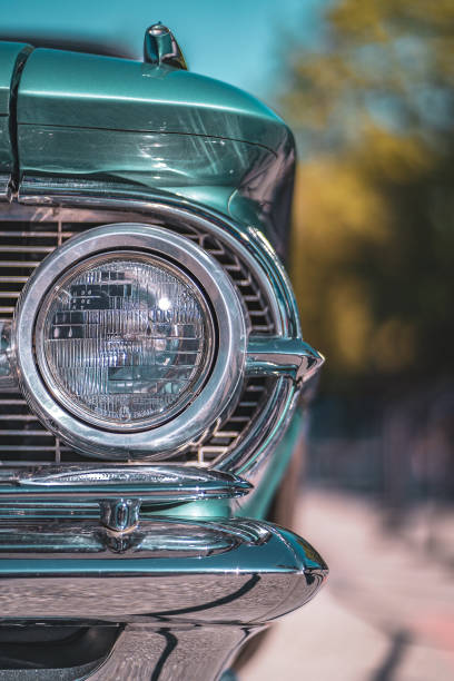 istock Selective focus of a vintage car light 1479071158
