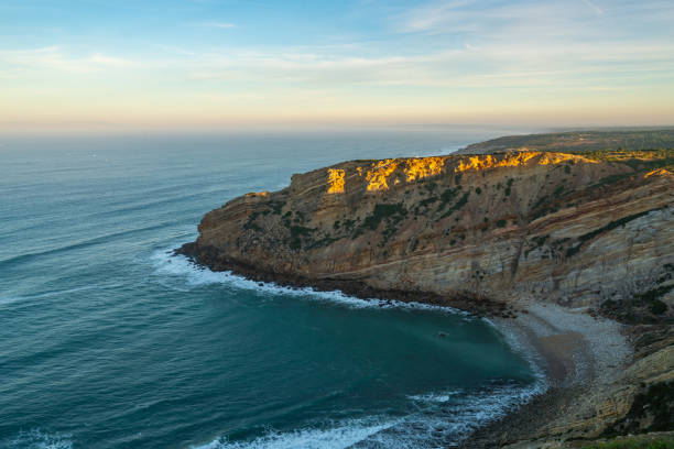 istock Sea cliffs landscape in Cabo Espichel at sunset 1479074049