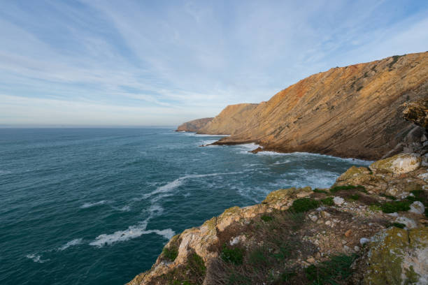 istock Sea cliffs landscape in Cabo Espichel at sunset 1479074052