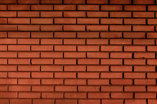 A closeup shot of red brick wall
