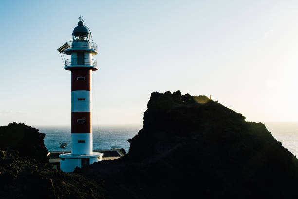 istock Beautiful view of the Punta del Teno lighthouse backlighting 1479087044