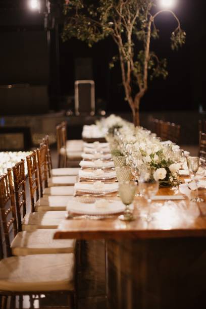 istock Interior of a restaurant decorated with flowers for a wedding celebration ceremony 1479087944