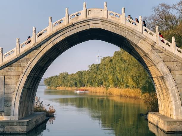 istock Jade Belt Bridge in Beijing above flowing above the river during the daytime 1479089072