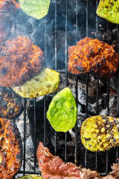 istock Grilled nopales, chicken, sausage and grilled beef 1479089765