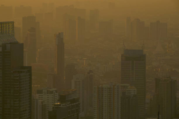 istock Misty Bangkok Towers at sunset 1479097942