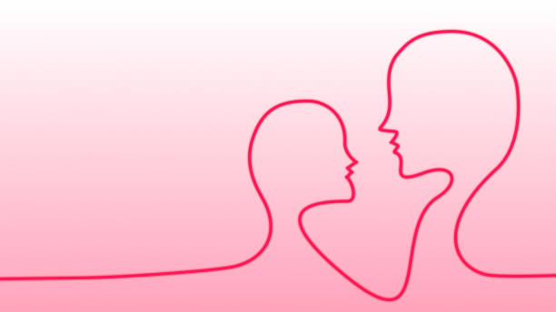 istock Mothers' day pink background with lines 1479098749