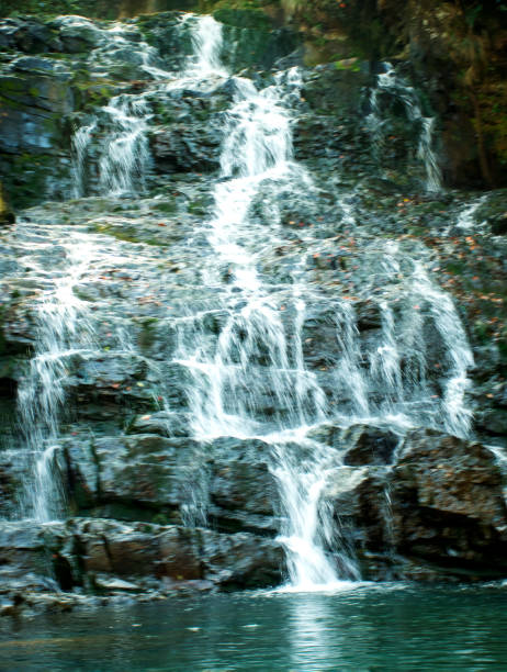 The Elephant falls are a two tier waterfall in Shillong. The mountain stream descends through two successive falls set in dells of fern covered rocks.