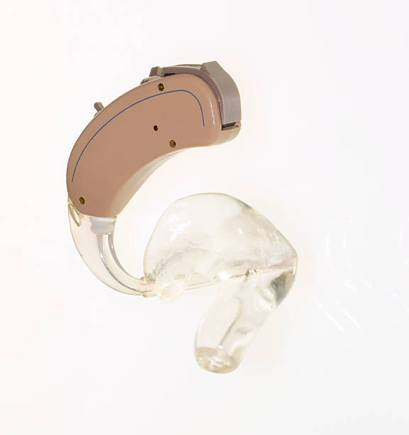istock Digital heraing aid with earmuold and tubing. 147910567