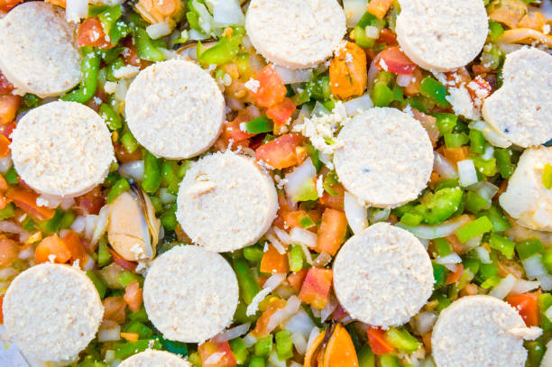 istock Top view of an appetizing fresh roe in a salad 1479106273