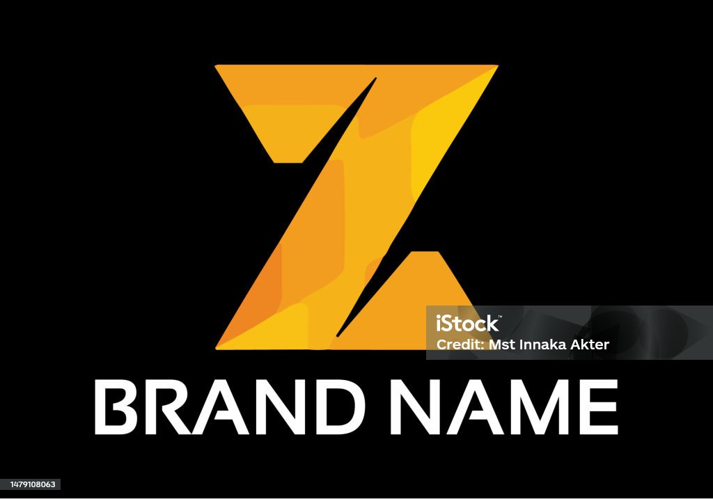 Abstract Z Abstract Z Letter Modern Initial Lettermarks Design Stock Illustration ...