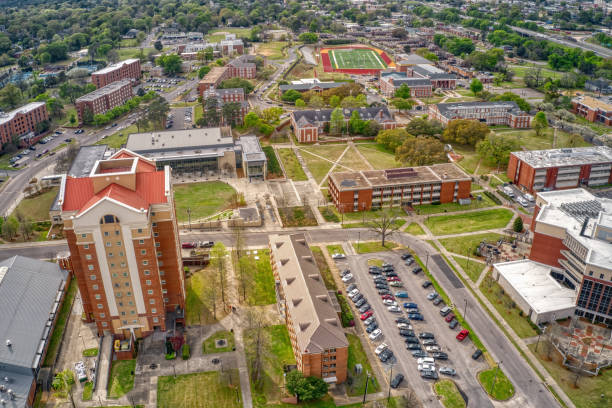 istock Aerial View of a large public University in Montgomery, Alabama 1479110298