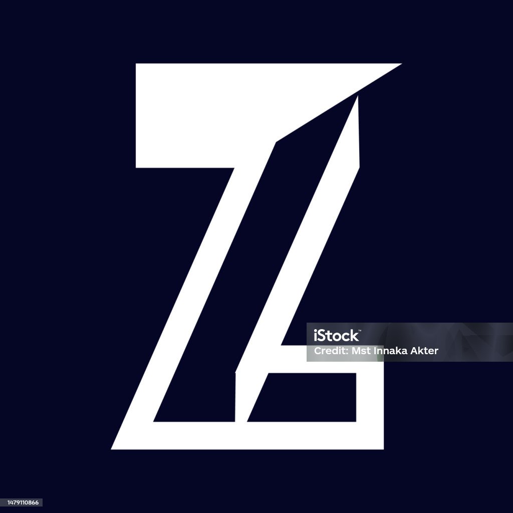 Abstract Z Abstract Z Letter Modern Initial Lettermarks Design Stock Illustration ...