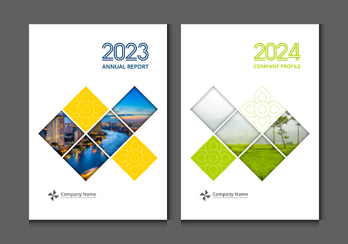 Cover design annual report business catalog company profile brochure magazine flyer booklet poster banner. A4 template design element cover vector.