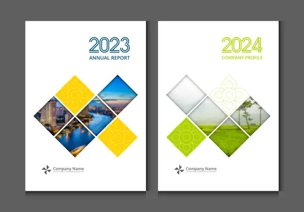 Vector illustration of Cover design annual report business catalog company profile brochure magazine flyer booklet poster banner. A4 template design element cover vector.