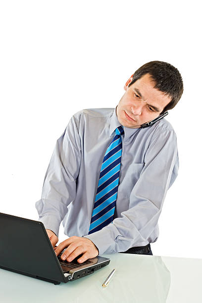 istock Businessman working on the laptop 147911238