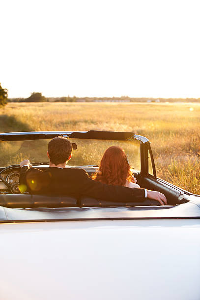 istock Young Couple in Convertible 147911257