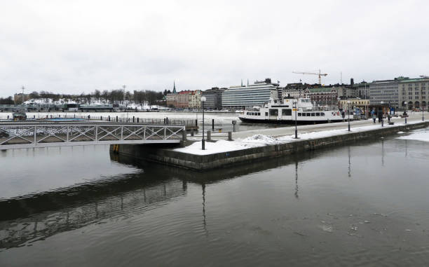istock Harbor panorama with snow, Helsinki, Finland 1479112873
