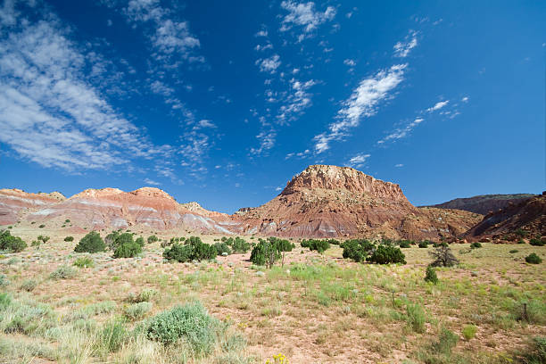 istock Ghost Ranch Mesa Canyon Blue Sky Abiquiu, New Mexico 147911315