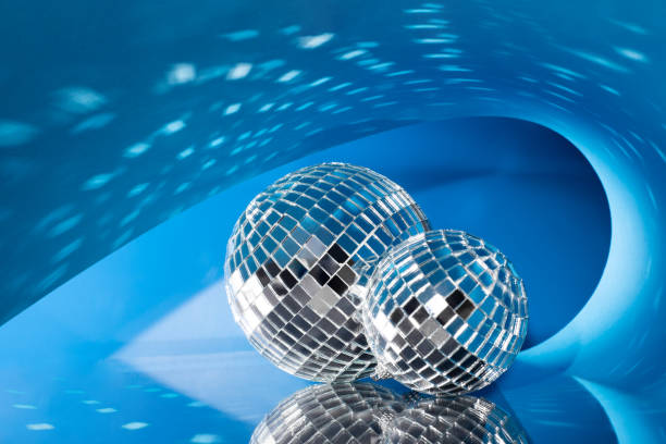 istock Bright shiny mirror disco balls reflecting light. Holidays concept. 1479117446