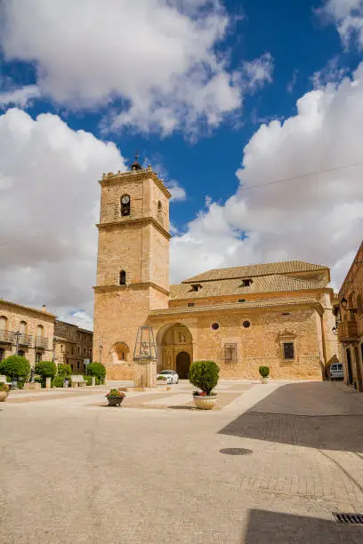 Photo of Main square of the small town of El Toboso in Spain, famous for being mentioned in Cervantes' Don Quixote