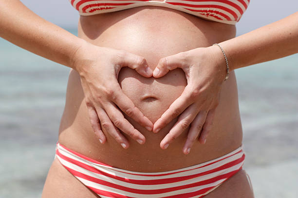istock Heart on pregnant belly 147912532