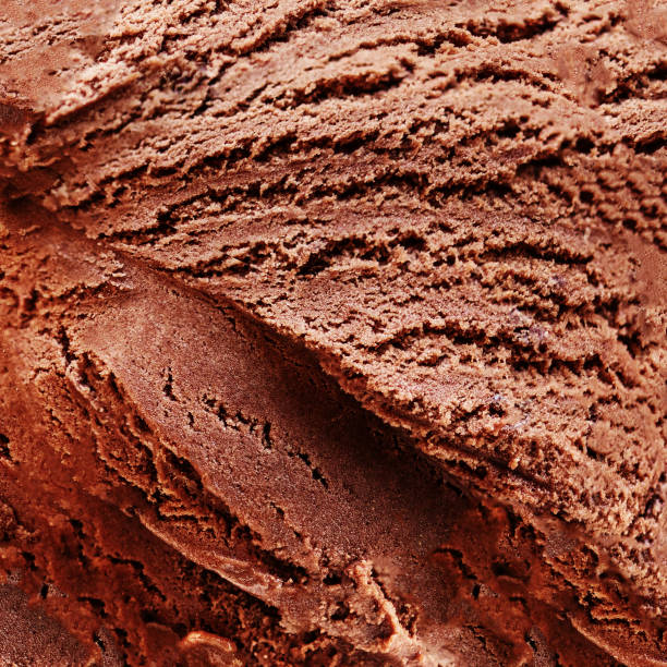 istock Dark chocolate ice cream as a background. Chocolate tenure. Pattern 1479128374