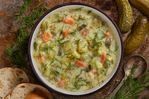 istock Creamy Polish Dill Pickle Soup 1479140216