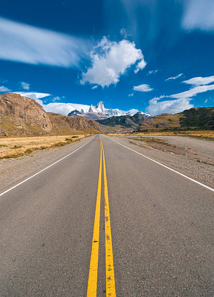 istock vibrant image of highway and blue sky 147914033