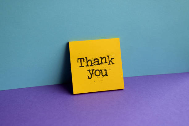 Thank You On Sticky Note - fotografia de stock