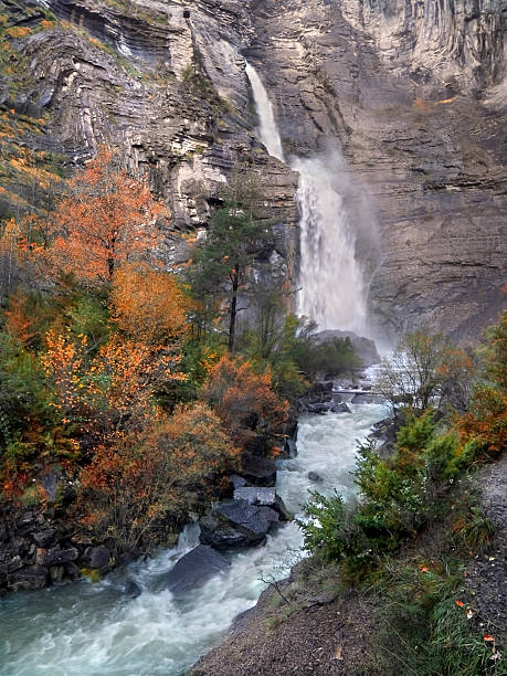 Waterfall of the Sorrosal stock photo