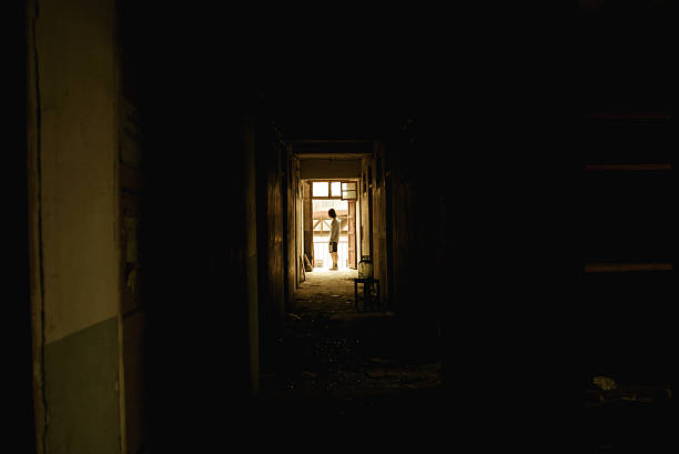 istock Corridor and Silhouette of a man 147914885