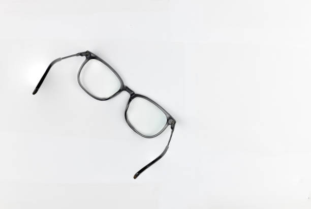 istock Black Eyeglasses are Designed for Individuals with Visual Impairment for Enhancing Vision, Isolated on a White Background 1479148954