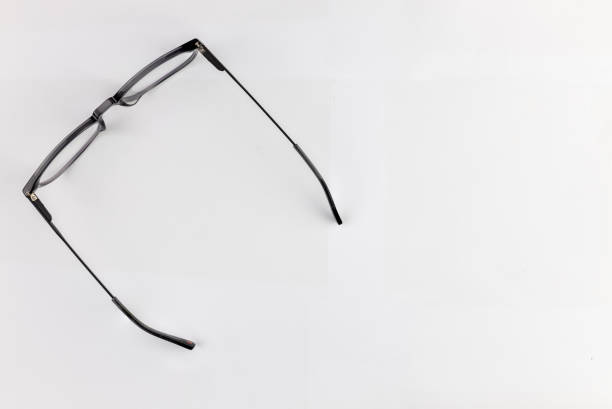 istock Black Eyeglasses are Designed for Individuals with Visual Impairment for Enhancing Vision, Isolated on a White Background 1479148976