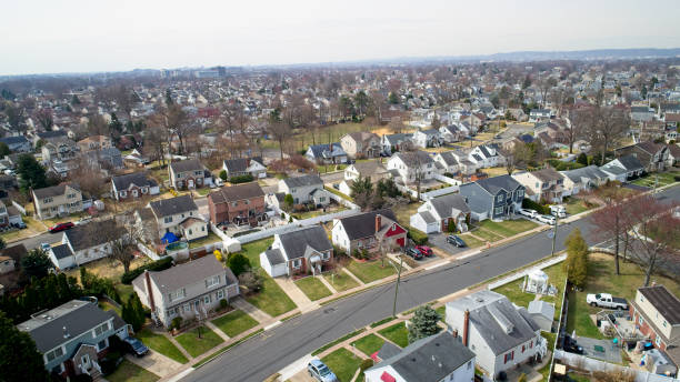 istock Middle Class Neighborhood flyover New Jersey 1479149222