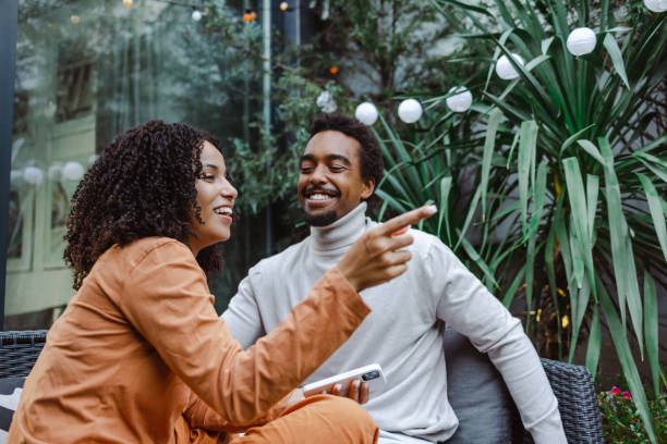 istock Happy young couple enjoying in the back yard 1479157335