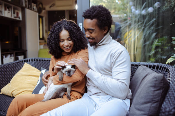 istock Happy couple with pet 1479158591