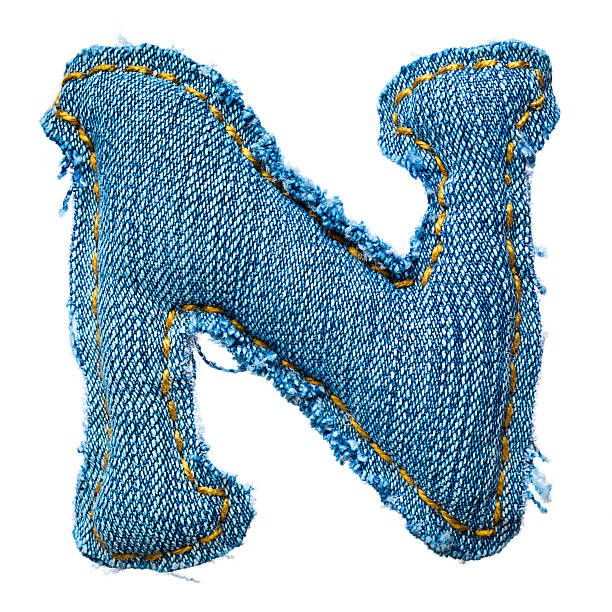 Une lettre de l'alphabet jeans - Photo