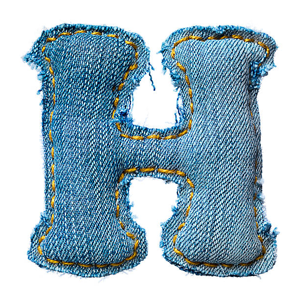 Une lettre de l'alphabet jeans - Photo