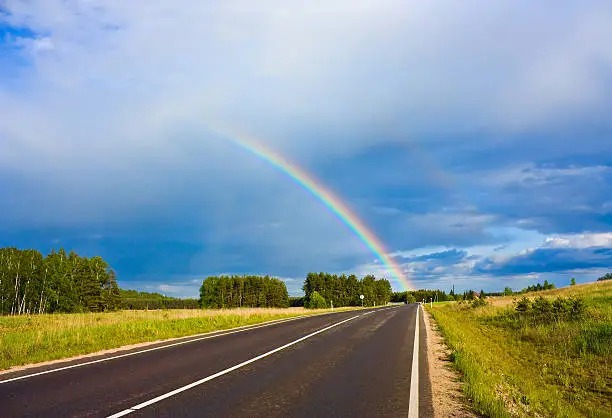Photo of road to the rainbow